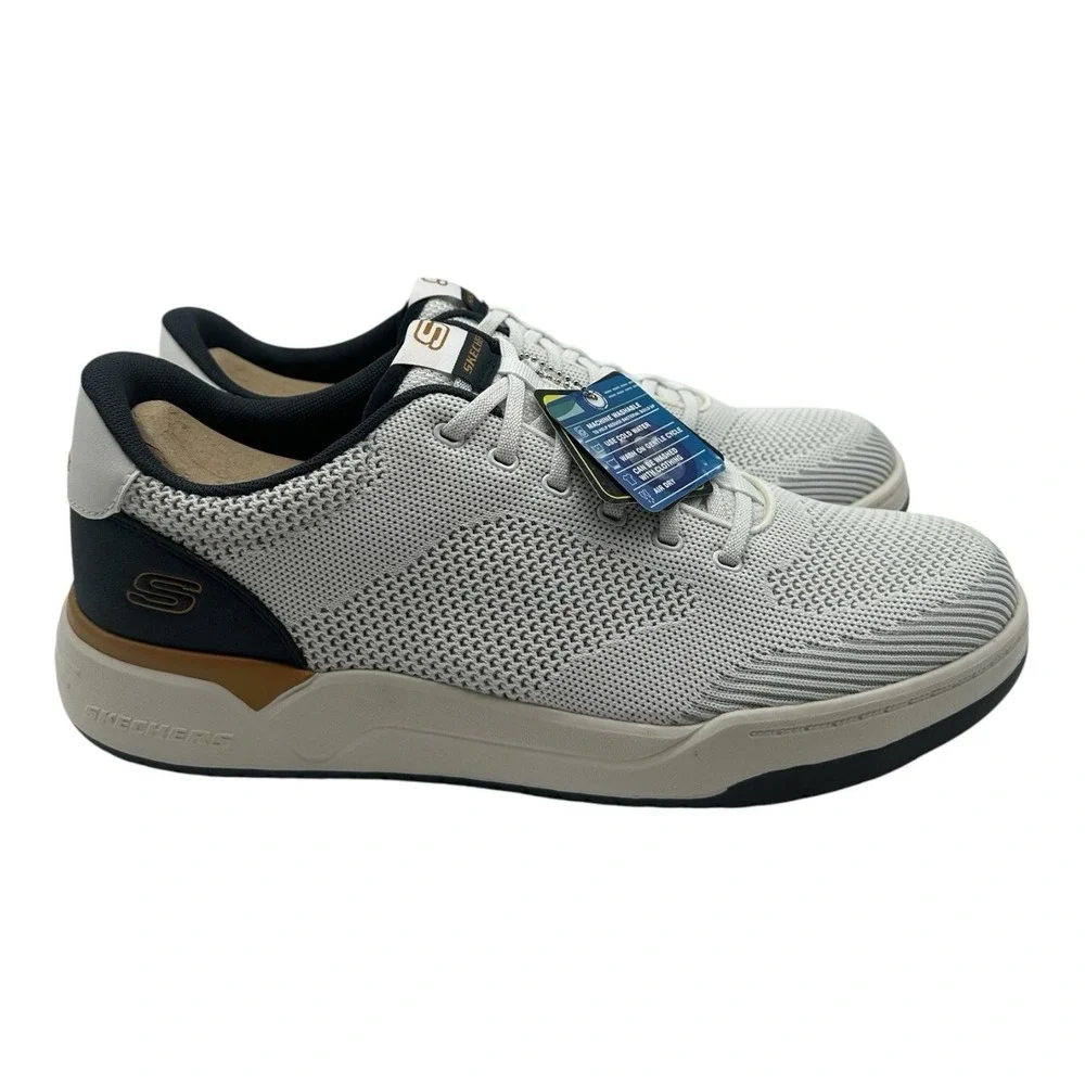 Skechers Corliss‎ Dorset Shoes Men's Size 13 White Relaxed Fit Lace Up Sneakers
